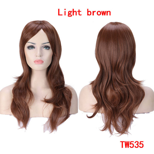 SNOILITE 23inch Long loose wave Cosplay Wigs Pink Black Blue Brown Blonde red Women Wig Heat Resistant Synthetic wig for cosplay