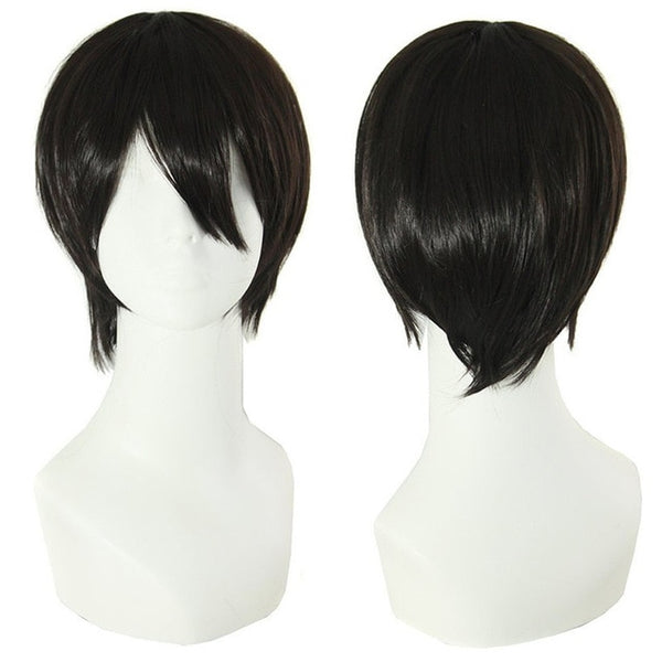 MapofBeauty 12" Short Straight White Black Blonde Red Brown Orange 23 Colors Cosplay Wigs Heat Resistant Natural Synthetic Hair