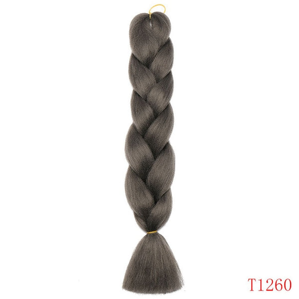 Snoilite 1piece 24inch Ombre Kanekalon Jumbo braid hair jumbo braid synthetic jumbo braid hair extension braid for black women