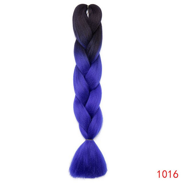 Snoilite 1piece 24inch Ombre Kanekalon Jumbo braid hair jumbo braid synthetic jumbo braid hair extension braid for black women