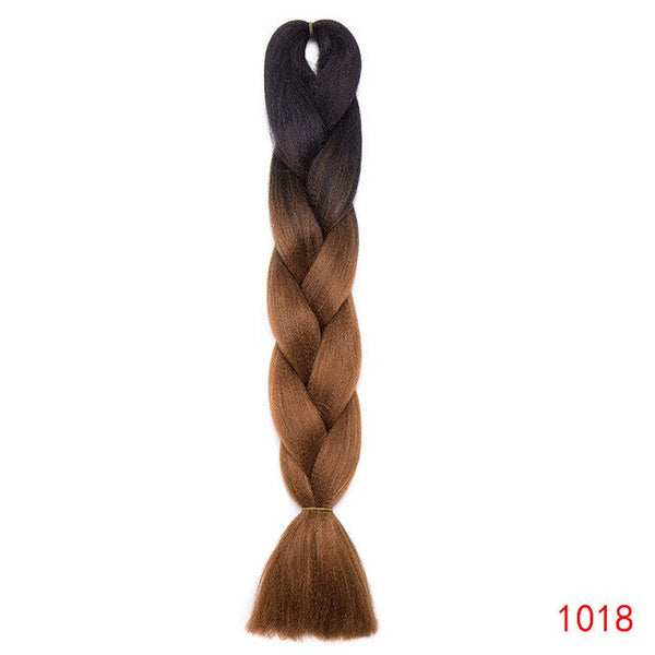 Snoilite 1piece 24inch Ombre Kanekalon Jumbo braid hair jumbo braid synthetic jumbo braid hair extension braid for black women