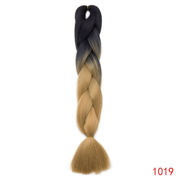 Snoilite 1piece 24inch Ombre Kanekalon Jumbo braid hair jumbo braid synthetic jumbo braid hair extension braid for black women