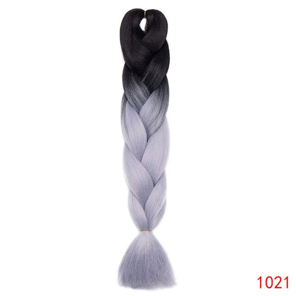 Snoilite 1piece 24inch Ombre Kanekalon Jumbo braid hair jumbo braid synthetic jumbo braid hair extension braid for black women