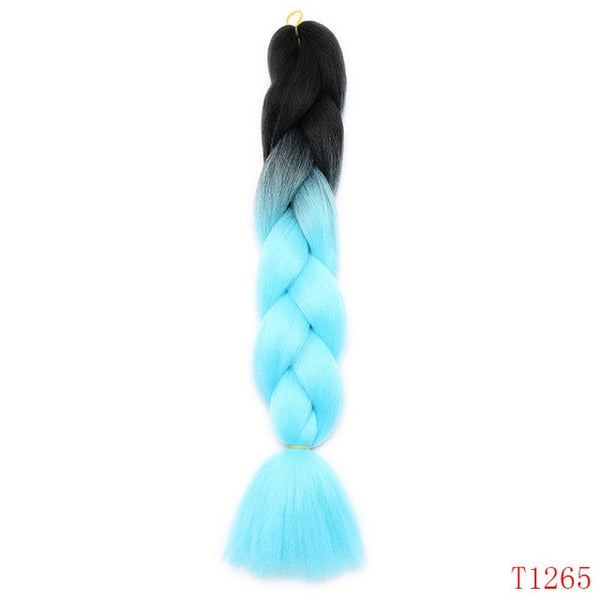 Snoilite 1piece 24inch Ombre Kanekalon Jumbo braid hair jumbo braid synthetic jumbo braid hair extension braid for black women