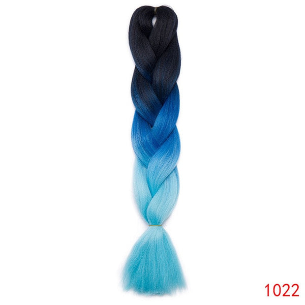 Snoilite 1piece 24inch Ombre Kanekalon Jumbo braid hair jumbo braid synthetic jumbo braid hair extension braid for black women