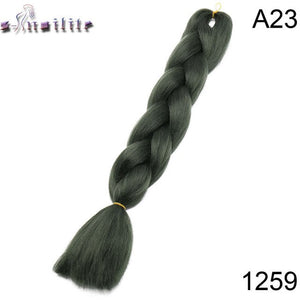 S-noilite Kanekalon Braiding Hair Crochet Braids Synthetic Hair Ombre 24 Inch 100G Jumbo Braids