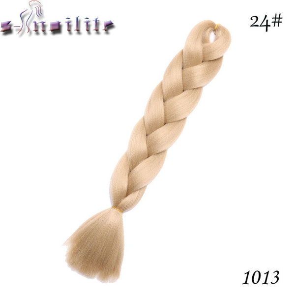 S-noilite Kanekalon Braiding Hair Crochet Braids Synthetic Hair Ombre 24 Inch 100G Jumbo Braids