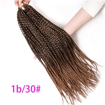 VERVES Box Braids Hair Synthetic 14 inch and 18 inch Crochet Hair Extensions 22 Strands/pack Ombre Braiding Hair Braids