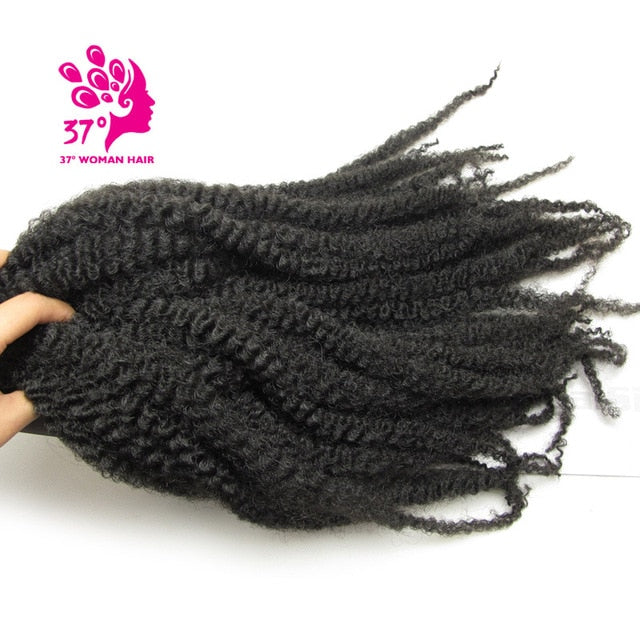 Synthetic Marley Braids Crochet Hair Afro Twist Braiding Hair 30strands 18inch DIY Ombre Brown Braiding Hairstyle For full head