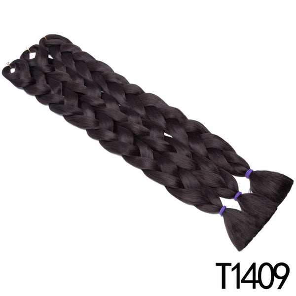 S-noilite 41" Ombre Kanekalon Jumbo Synthetic Braiding Hair Crochet Blonde Hair Extensions Jumbo Braids Hairstyles Afro Hair