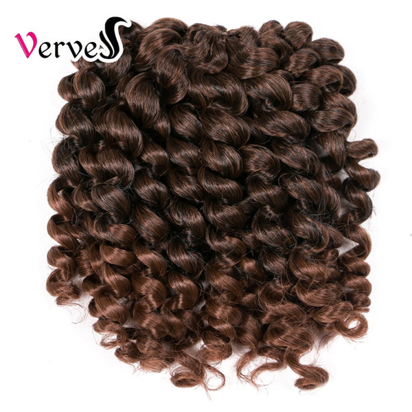 VERVES Crochet braids hair 75g/pack 8 inch synthetic ombre braiding hair extentions Havana Twist braids kanekalon curl