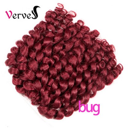 VERVES Crochet braids hair 75g/pack 8 inch synthetic ombre braiding hair extentions Havana Twist braids kanekalon curl