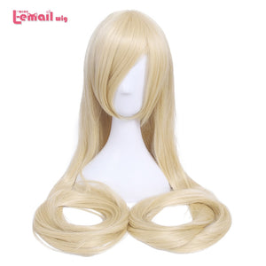 L-email wig 60inch 150cm Long Women Cosplay Wigs 9 Colors Straight Beige Black Blond Synthetic Hair Perucas Cosplay Wig