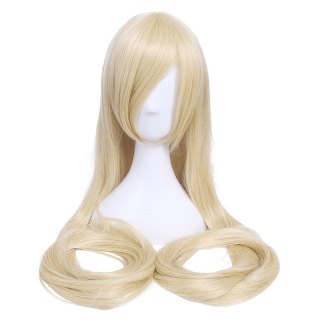 L-email wig 60inch 150cm Long Women Cosplay Wigs 9 Colors Straight Beige Black Blond Synthetic Hair Perucas Cosplay Wig