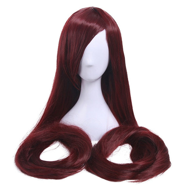 L-email wig 60inch 150cm Long Women Cosplay Wigs 9 Colors Straight Beige Black Blond Synthetic Hair Perucas Cosplay Wig