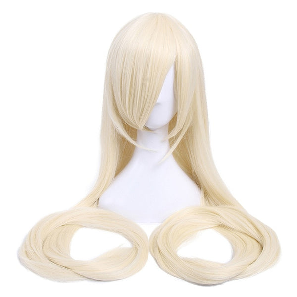 L-email wig 60inch 150cm Long Women Cosplay Wigs 9 Colors Straight Beige Black Blond Synthetic Hair Perucas Cosplay Wig