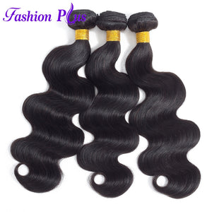 Brazilian Body Wave 100% Human Hair Extensions 1/3Pcs  Brazilian Virgin Hair Weave Bundles Beauty Salon Supplies 10''-30''