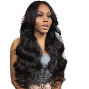 Alibele Brazilian Body Wave Lace Front Human Hair Wig with Baby Hair 13x4 Remy Hair Pre Plucked Lace Front Wig for Black Women