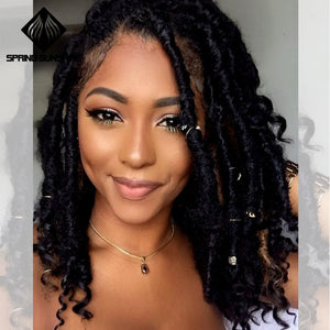 Spring sunshine Goddess Faux Dreads Locs Crochet Braids Soft Natural Kanekalon Synthetic Hair Extension 24 Strands/Pack