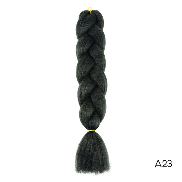 Synthetic Jumbo Braids Ombre Braiding Hair Kanekalon Box Braid Hair Pink Purple Green Grey Yellow Golden xpression braiding hair