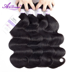 Brazilian Body Wave Hair Bundles 100% Human Hair Weave Natural Color Alidoremi Non Remy Hair Extension 8-30 Inch Can Buy1/3/4pcs