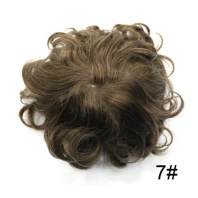 Newness Ultra Thin Mens Toupee Skin Invisible Hairpieces Replacement V-loop Pu System Indian Human Remy Hair Weave