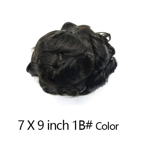 Newness Hair French Lace Men Toupee Natural Indian Remy Human Hair System Hairpieces