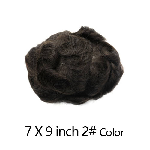 Newness Hair French Lace Men Toupee Natural Indian Remy Human Hair System Hairpieces