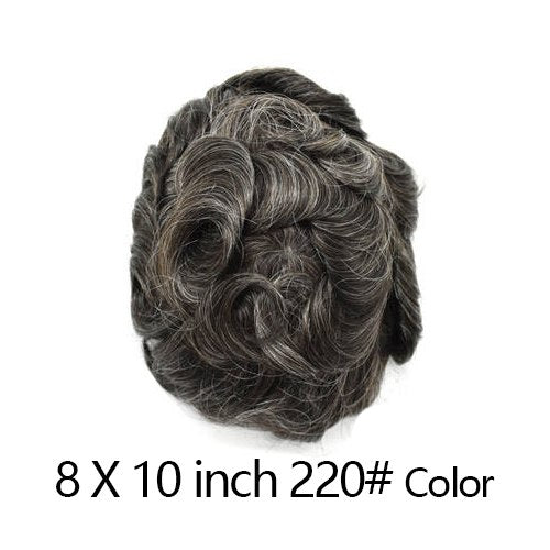 Newness Hair French Lace Men Toupee Natural Indian Remy Human Hair System Hairpieces