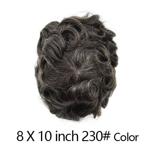 Newness Hair French Lace Men Toupee Natural Indian Remy Human Hair System Hairpieces