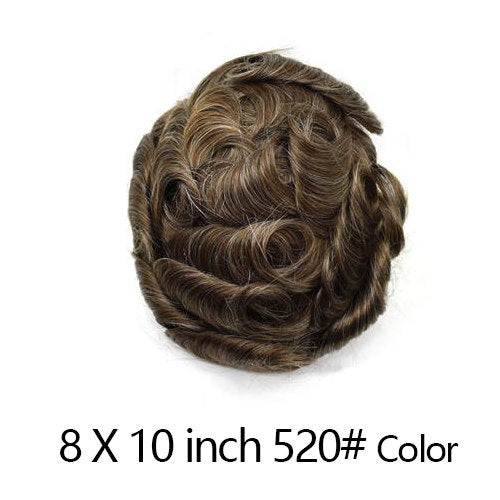 Newness Hair French Lace Men Toupee Natural Indian Remy Human Hair System Hairpieces