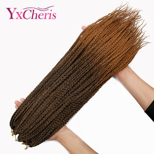 Box Braids 22 Inch Ombre Kanekalon Hair Extension Synthetic Crochet Braids free shipping Crochet Hair