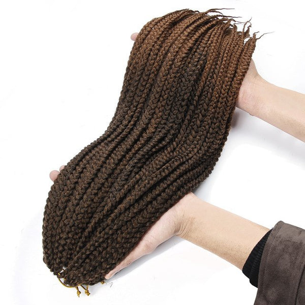 Box Braids 22 Inch Ombre Kanekalon Hair Extension Synthetic Crochet Braids free shipping Crochet Hair