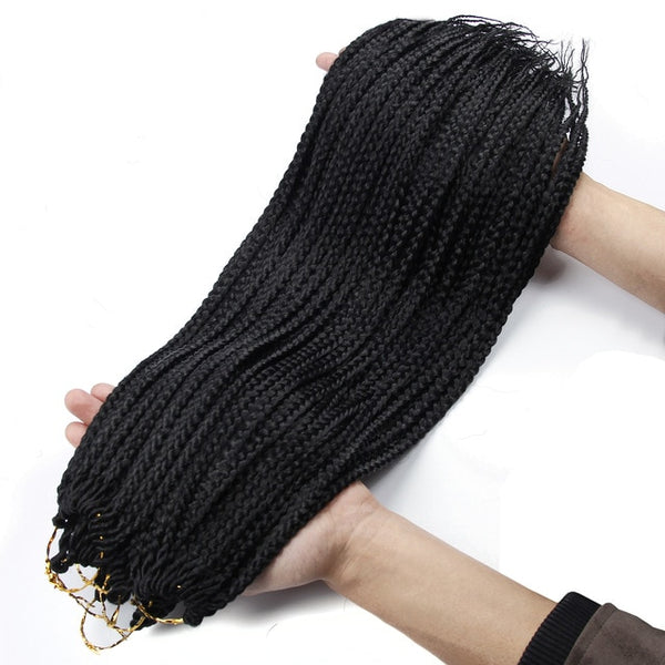 Box Braids 22 Inch Ombre Kanekalon Hair Extension Synthetic Crochet Braids free shipping Crochet Hair