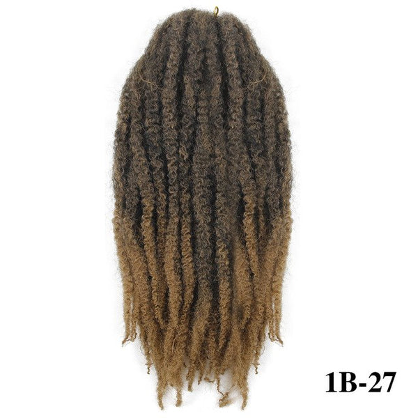 Synthetic Marley Braids Curly Afro Soft Hair Braids for Kid Red Grey Brown Golden Kanekalon Crochet Braiding Hair Extension