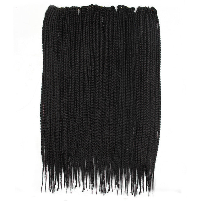 Synthetic Braids Crochet Braiding Hair Black Brown Ombre 22 Inch Long Kanekalong Braiding Hair Extenion Box Braids Crochet