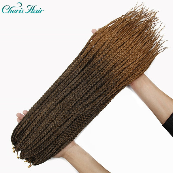 Synthetic Box Braids Crochet Braiding Hair Black Brown Red Ombre Kanekalong Braiding Hair Extenion Crochet Braids Senagel Hair