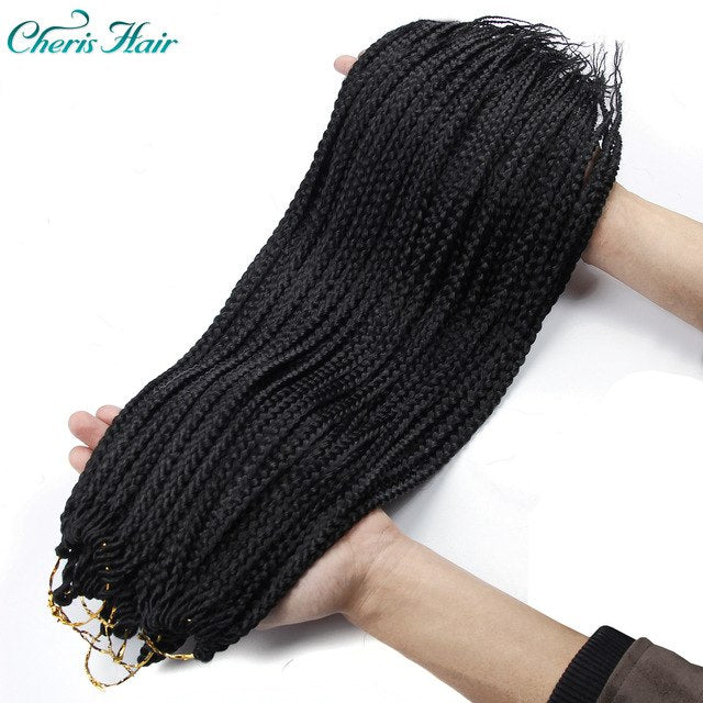 Braids Crochet Hair Black Brown Ombre 22 Inch Synthetic Kanekalong Braiding Hair Extension Box Braids Crochet Bulk Hair Pieces