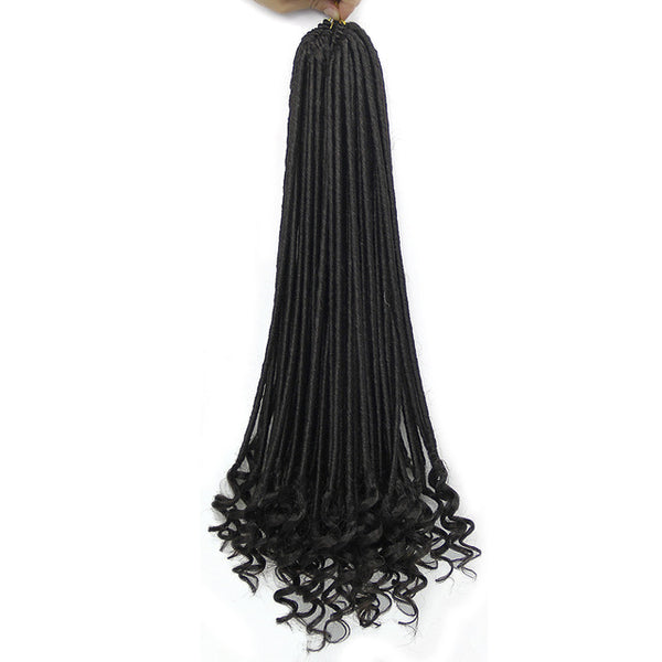 Synthetic Faux Locs Crochet Hair Kanekalon Braiding Hair Black Grey Rainbow Jumbo Braiding Hair Crochet Braidng Hair Pieces