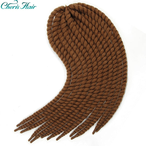 Senegalese Twist Crochet Braids Hair 22 Inch Big Size Ombre Color Synthetic Kanekalon Fiber Crochet Braids Cheveau Hair Piece