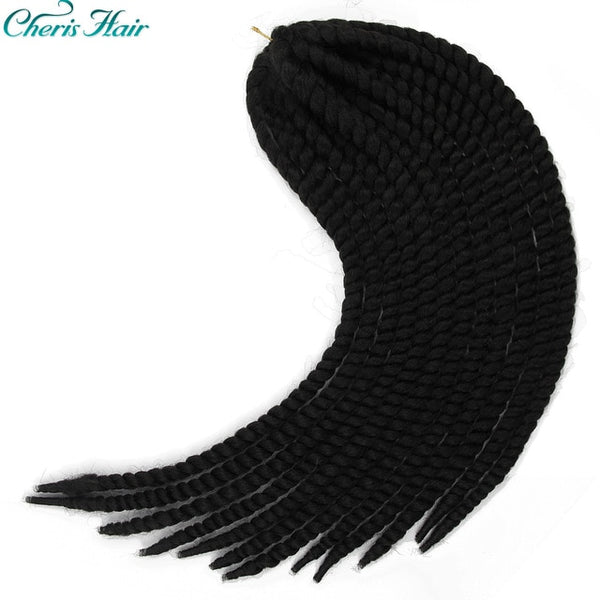 Senegalese Twist Crochet Braids Hair 22 Inch Big Size Ombre Color Synthetic Kanekalon Fiber Crochet Braids Cheveau Hair Piece